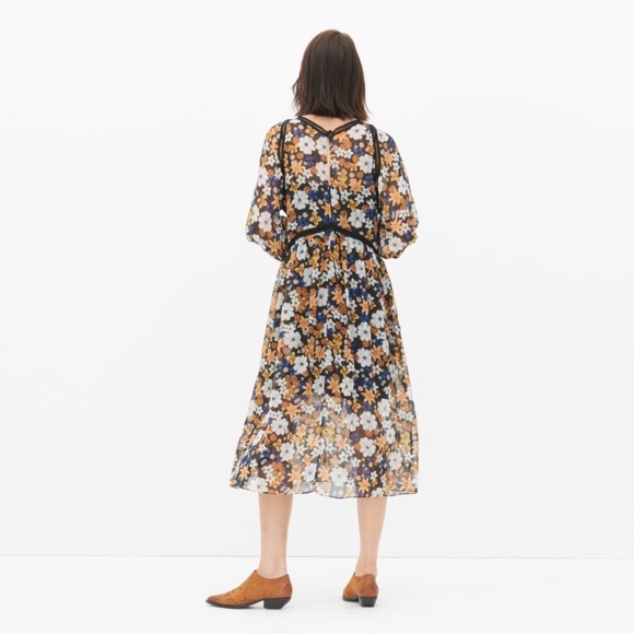 Sandro Renol  Floral Sheer Midi Dress - Picture 5 of 14